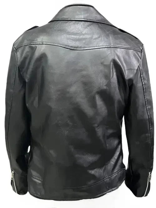 Leather Jacket Business Black Red Men Casual Leather Coats New Men Business Fashion Male Suit Collar Large Size Slim Fit Top
