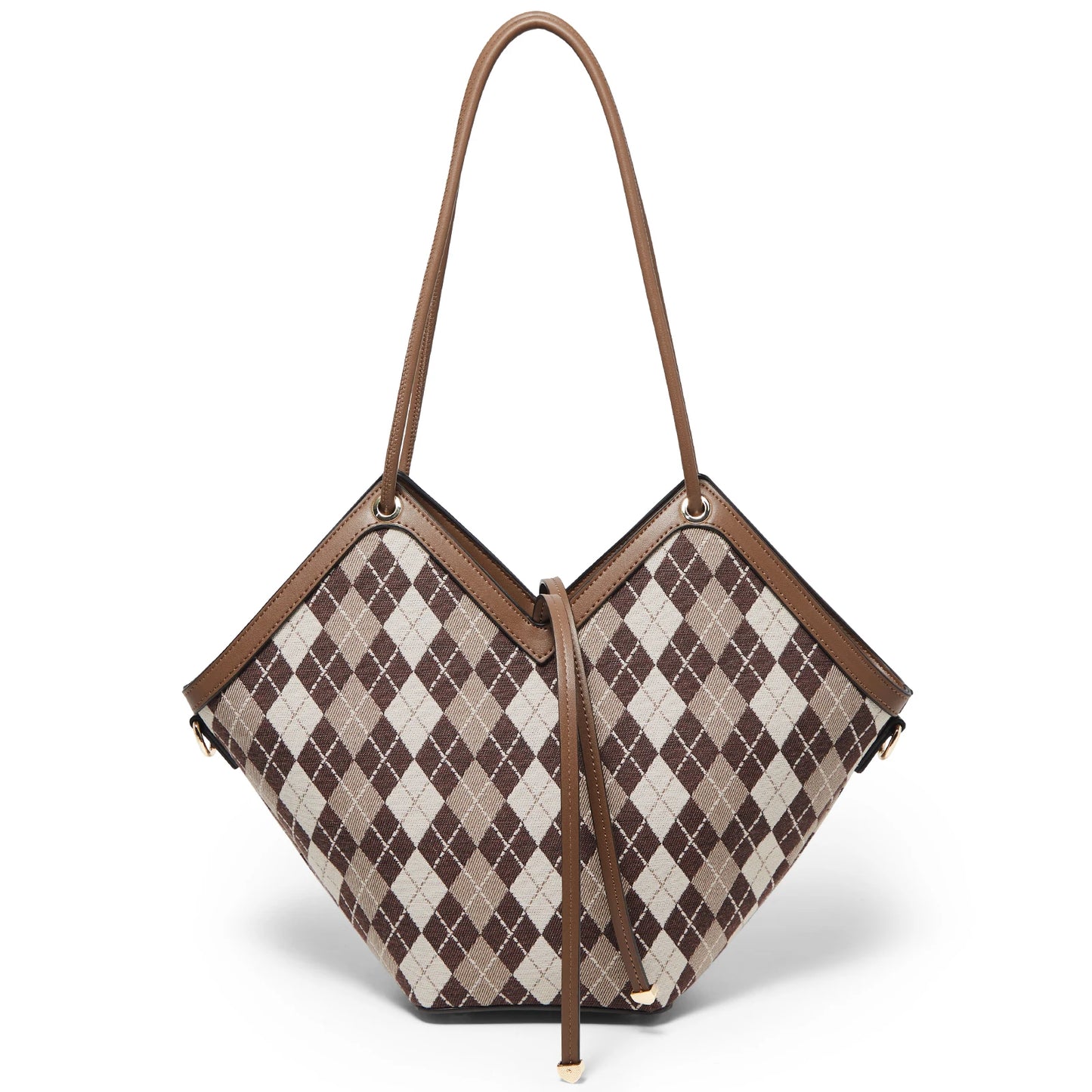 FOXER Brand Chic Women's Shoulder Bag 2026 New Spring Summer Luxury Design Female Handbag Purse Fashion Large Plaid Tote Bag