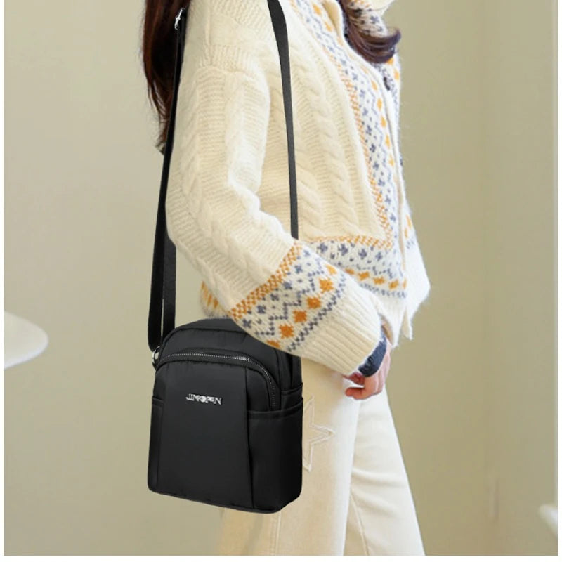 Women's Waterproof Shoulder Bag - Fashion Crossbody with Organizer Pockets for Phone, Keys & Essentials