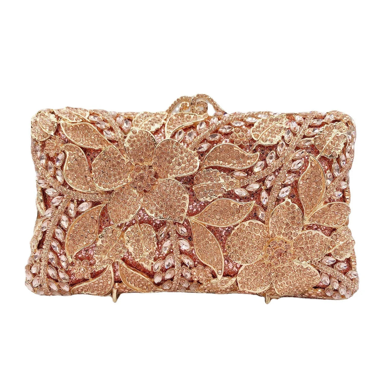 XIYUAN Evening Bags Gold/Silver Chain Shoulder Bags for Women Handbags Stones Day Clutches Diamonds Metal Ladies Clutch Handbags