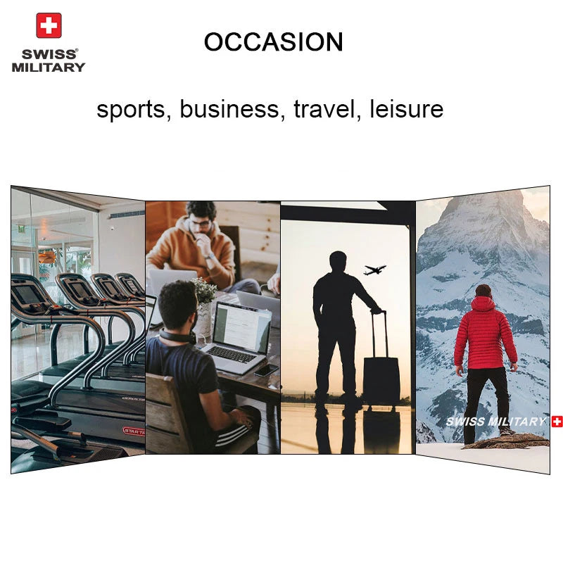 SWISS MILITARY New Men's Business Garment Bags Large Multifunctional Foldable Suit Bag with Shoes Bag Gym Bag Shoulder Bags