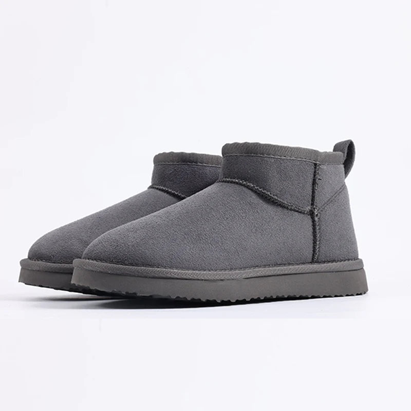 Comwarm Winter Fuzzy Snow Boots Women Fashion Brand Plush Short Ankle Boots Indoor Cotton Women Shoes Fur Home Women Mini Boots