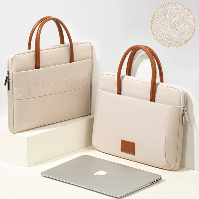 Business Laptop Bag Stylish Women Tote Bags Slim Briefcase For 13 14 15.6 Inch Macbook Air Pro Acer Huawei Asus Dell Lenovo Case