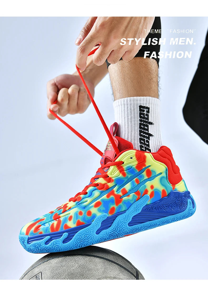 Three Ball Three Generation Lamelo Ball MB.01 Basketball Shoes Men's Actual Combat Cushioned Low-Top Sneakers Cushioned Rebound