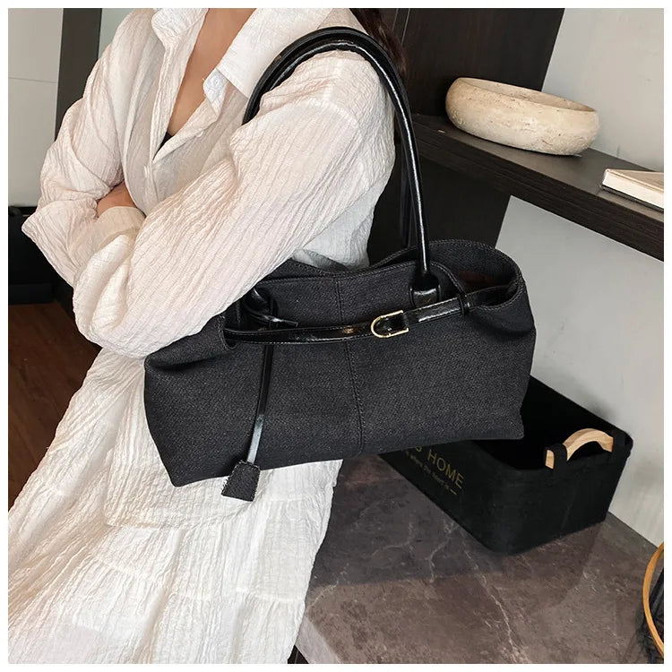 2026 High Quality Fashionable Versatile Commuting Handbag Simple Casual Large Capacity Single Armpit Shoulder Bag for Women