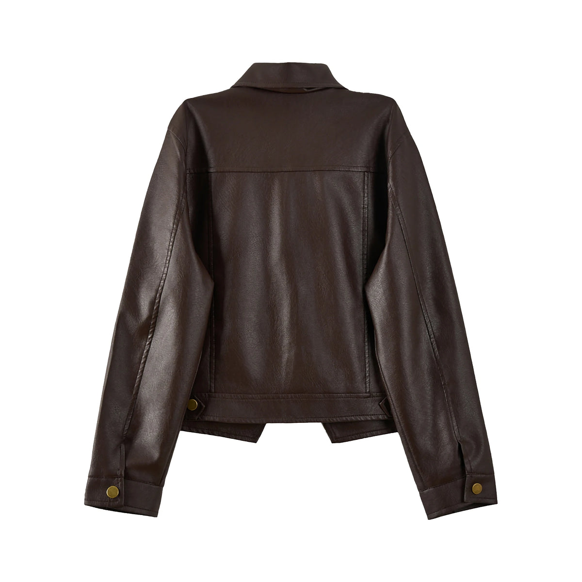 Black Short PU Leather Jacket Women's Casual Style Fashion Cool Wind Autumn New Arrival Coat Casual Jacke Top for Women