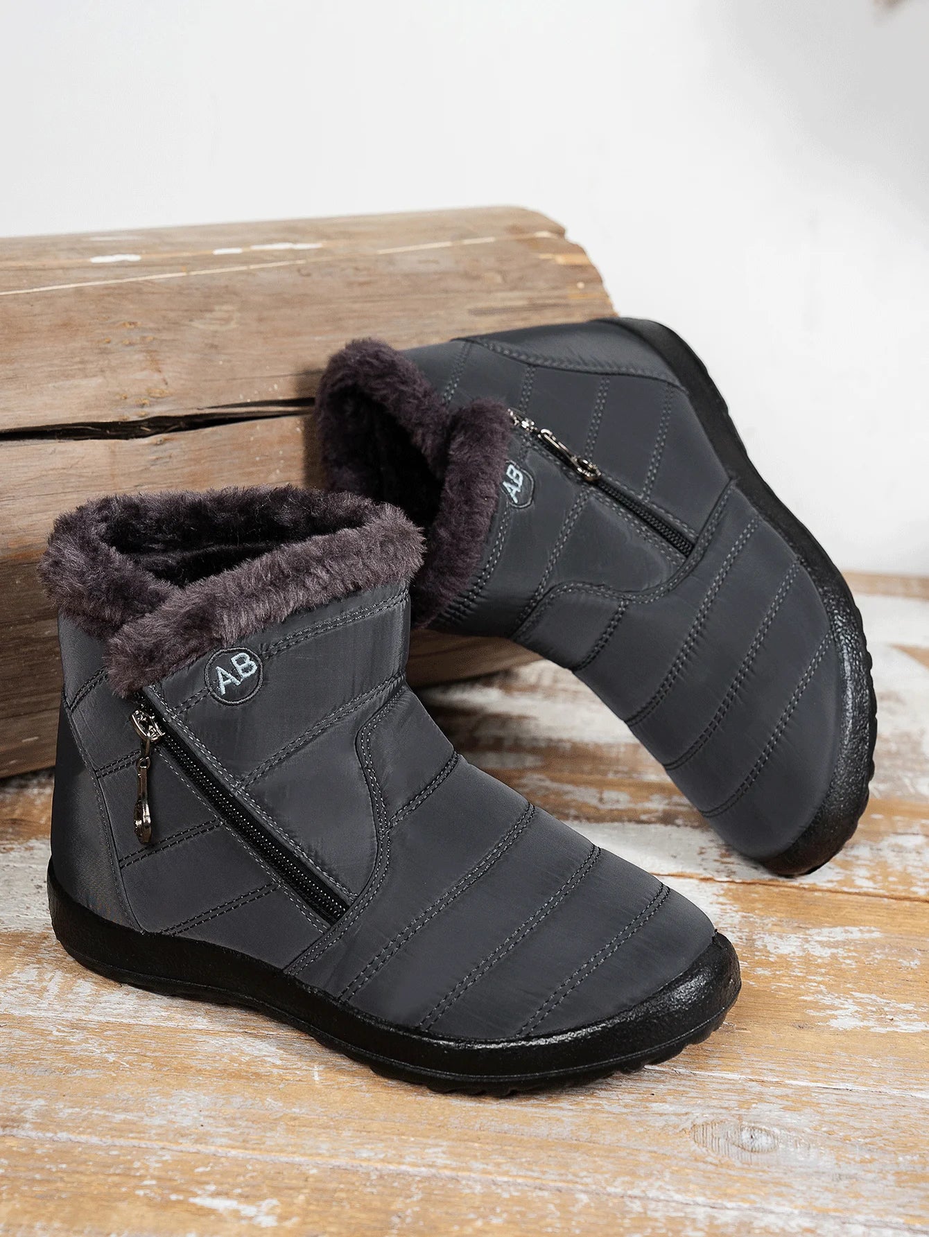 Women's shoes Solid-color warm mid-calf cotton boots women's Winter shoes Cotton boots cheap shoes clearance free shipping