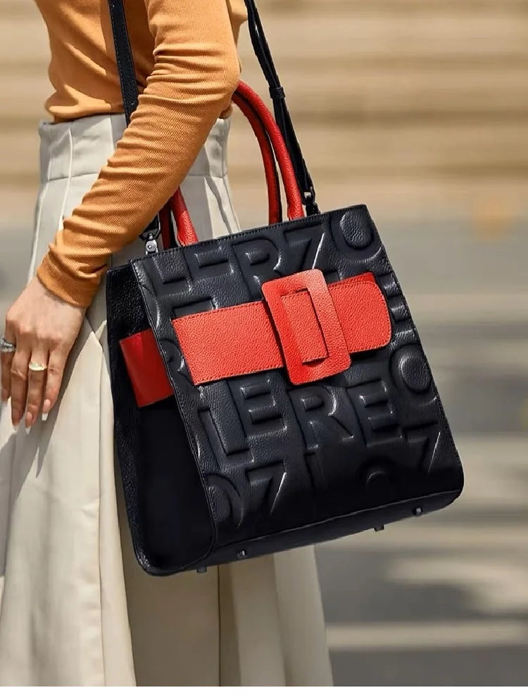 ZOOLER Woman Handmade 100% Real leather Handbag Genuine leather Cowskin Women shoulder Bags Shopping  Tote Bags In Stock #WP3960