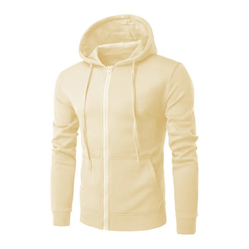 spring autumn Men Sweatshirts Long Sleeve Hoodie Zipper cardigan Male/woman Hoodies Sweatshirt Slim Fit Hoodie Male Clothing