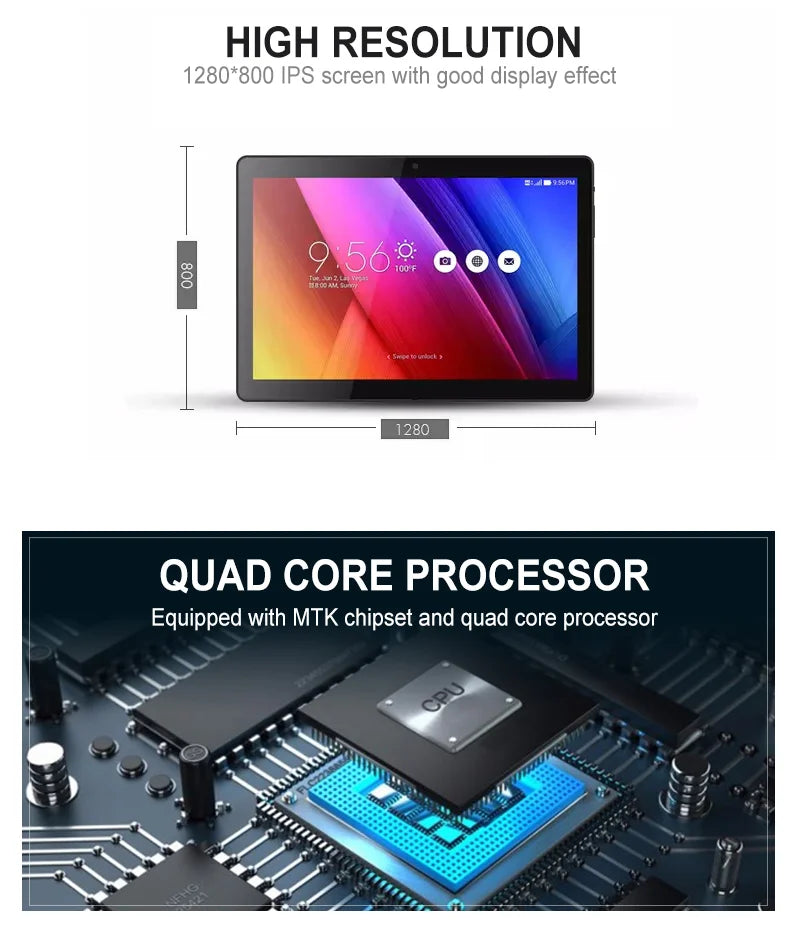 2026 mew 7inch 10inch Wall Mount Android Tablet Best 10.1inch Wifi 7" Quad Core Tablet Pc