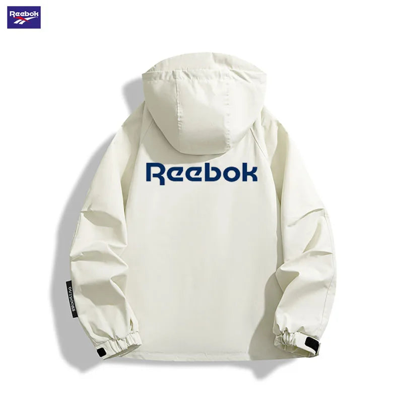 Reebok Men's Waterproof Jacket - Outdoor Hiking and Camping Windproof Hooded Softshell Zipper Coat - Suitable for Both Men and W