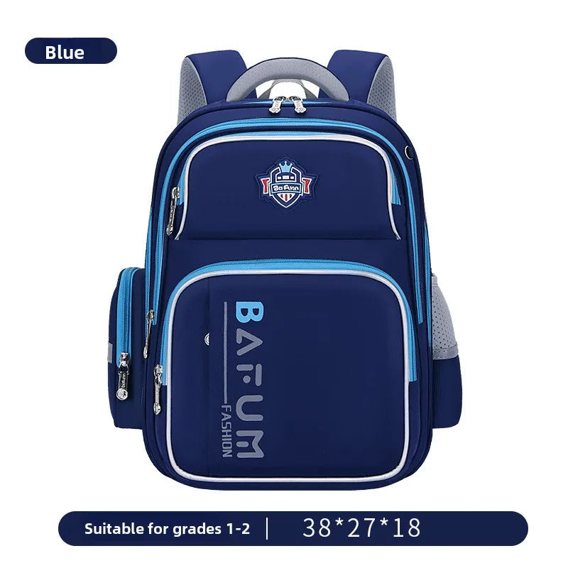 2025 New Design Large Capacity Ergonomic Teen School Backpack Waterproof Lightweight Spine Protection for Grades 1-3-6 Students