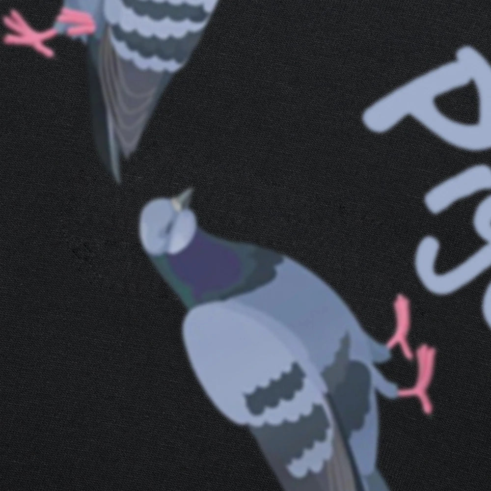 Pigeon Pigeoff Bird Birdwatcher Birdwatching T-shirt Cute Funny Graphic T-shirt Men Tshirt Cotton Loose Oversized T Shirt