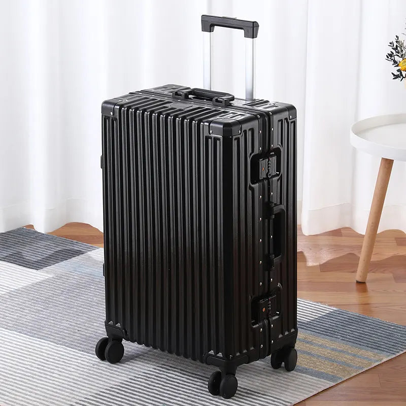 Carrier 28-inch Large-Capacity Suitcase Aluminum Frame Thickened Trolley Case Business Luggage Combination TSA Lock