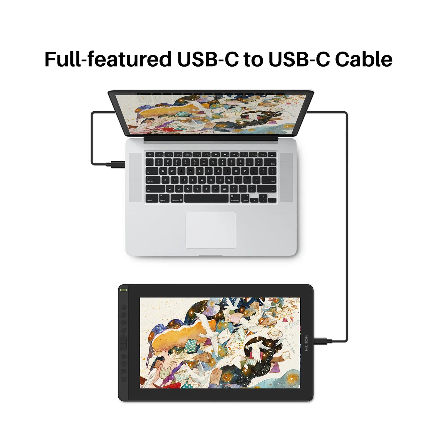 HUION New Arrival Kamvas 16(2021) Graphics Drawing Monitor Battery-free Digital Pen Tablet For Win/MAC And Android 120%s RGB