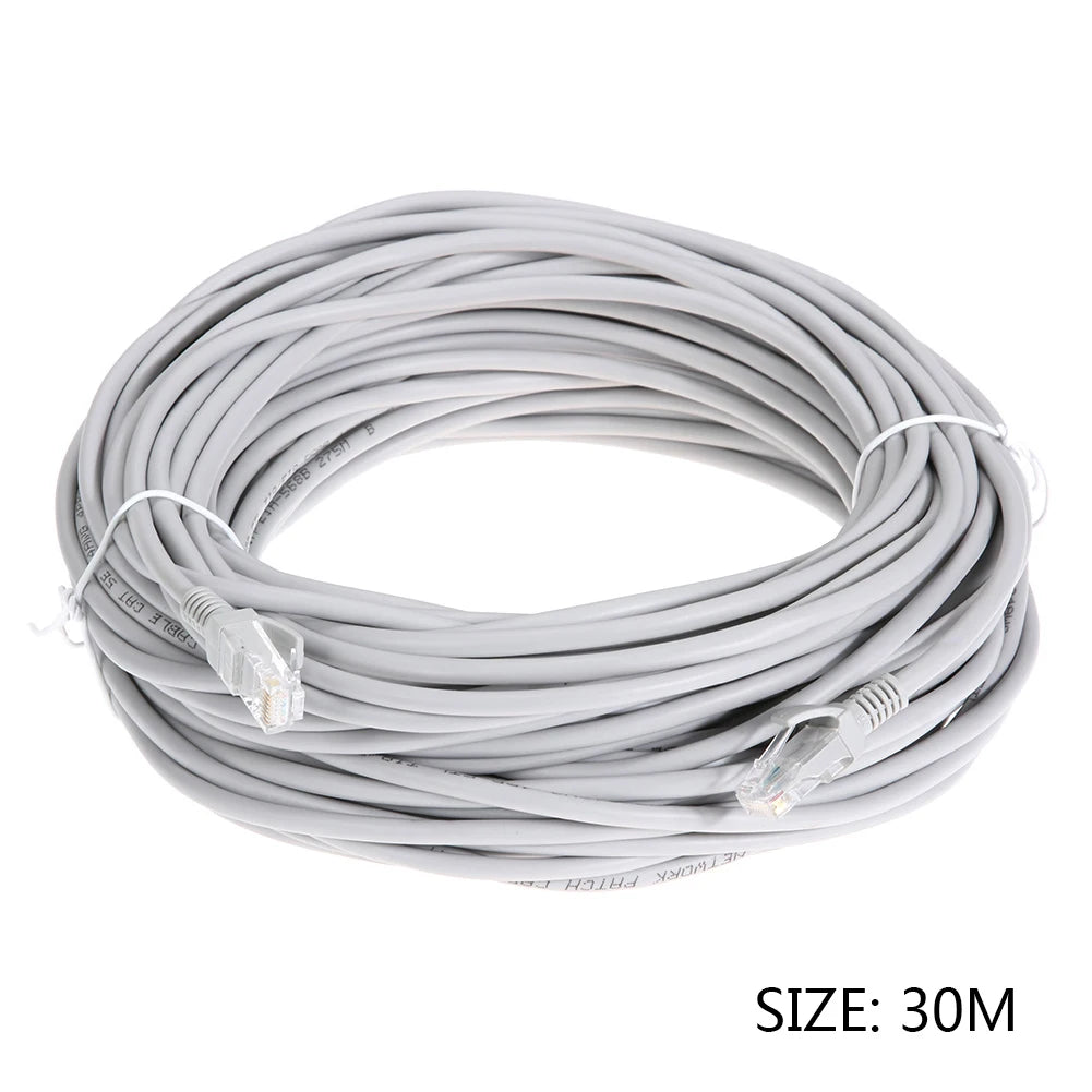 1-30m Router Computer Ethernet Cable High Speed LAN Cord with RJ-45 Connector Internet Network Patch Cord for PC Router Computer