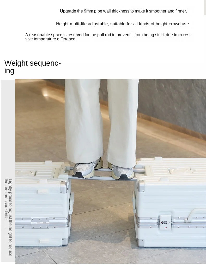 Large Capacity Suitcase 30/32 inchThickened Strong and Durable Aluminium Frame Luggage Trolley Case 20-28 inch Carry-on Suitcase