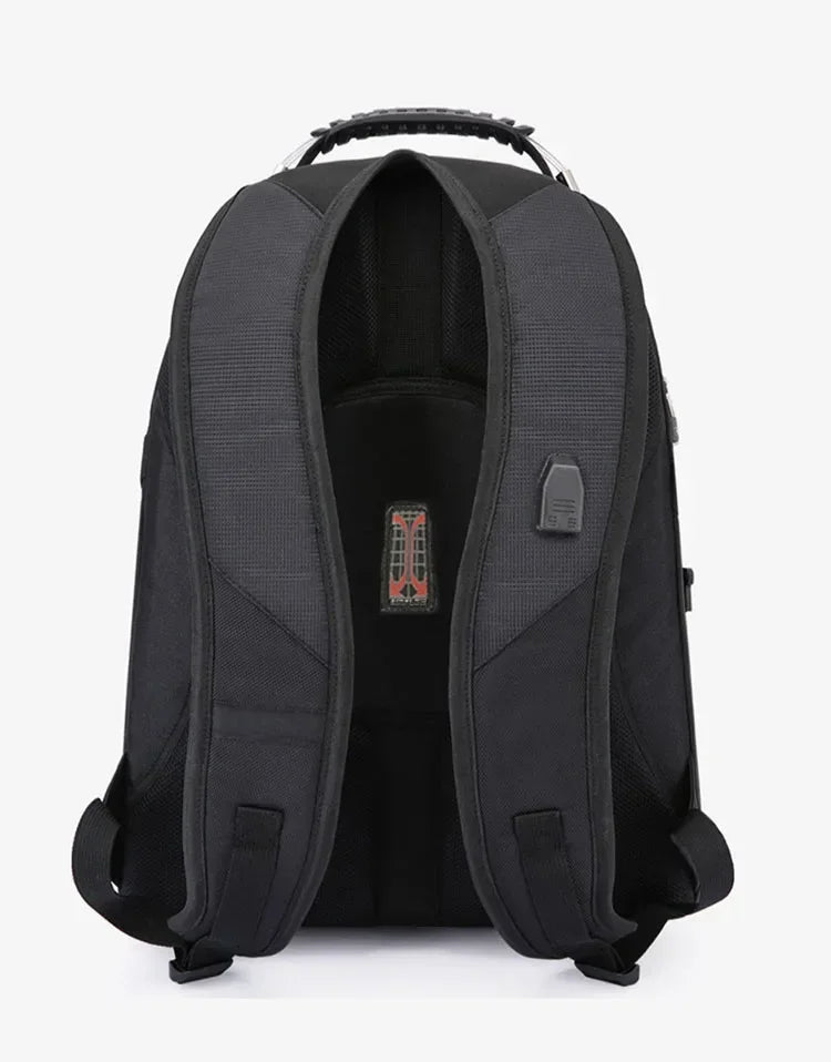 2026 Swiss-Multifunctional bags Durable 17 Inch Laptop Backpack, Travel Bag,College Bookbag,USB Charging Port,Water Resistant