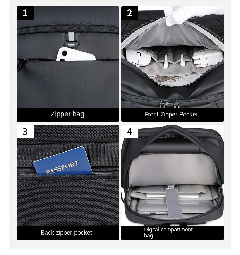 Laptop Bag Travel Backpack USB Charging Men Women Water Proof Rucksack College Student Shoulder Orthopedic Bags Mochilas Hombre