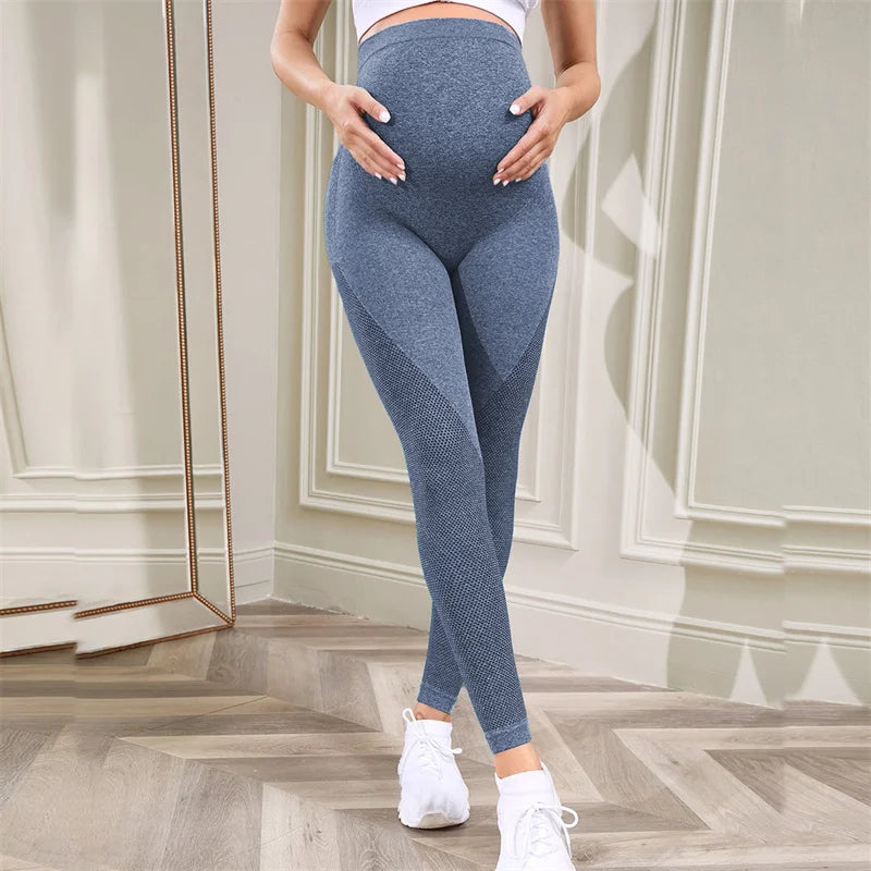 Pregnant Women Leggings Long Pants Maternity Sports Gym High Waist Pants Belly Support Skinny Maternity Legging Body Shaper