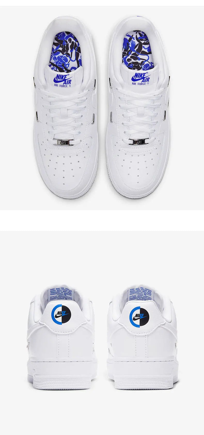 Nike genuine AIR FORCE 1 Air Force No.1 women's low top casual board shoes CT1990-100
