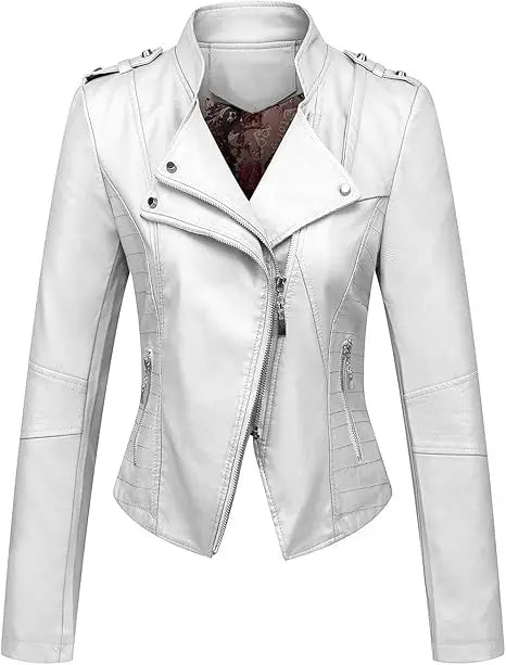 2025 New Autumn and Winter Leather Jacket Short Large Size Slim Fit Leather Jacket Thin Jacket Fashionable and Versatile