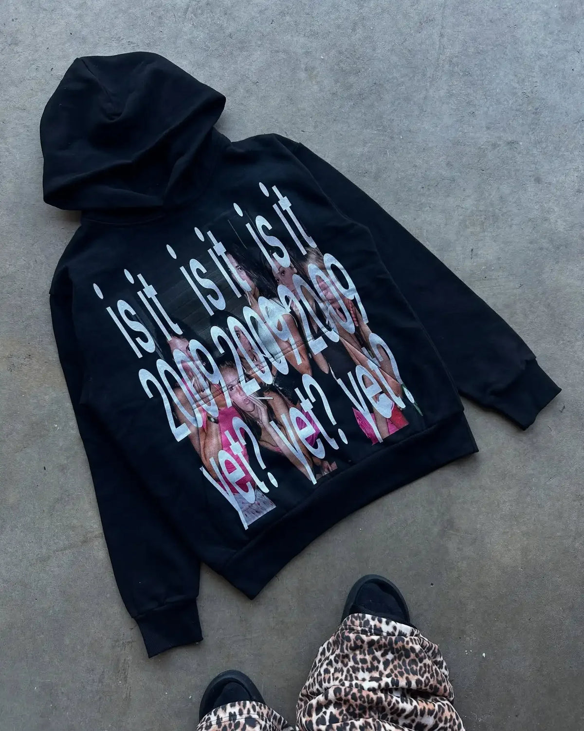 Vintage Embroidery Print Hoodies Women Grunge Sweatshirt Tops Streetwear Harajuku Gothic Y2k Style Hoodie Women Clothing