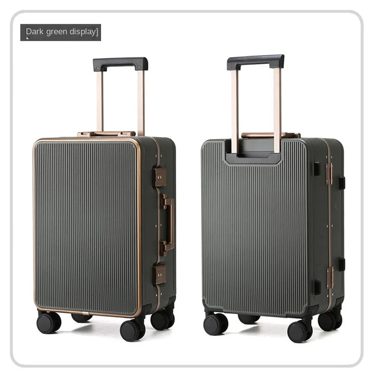 Sturdy Aluminium Frame Suitcase 28 inch Large Size Drop-resistant Trolley Case Business Suitcase 20 inch Boarding Box TSA lock
