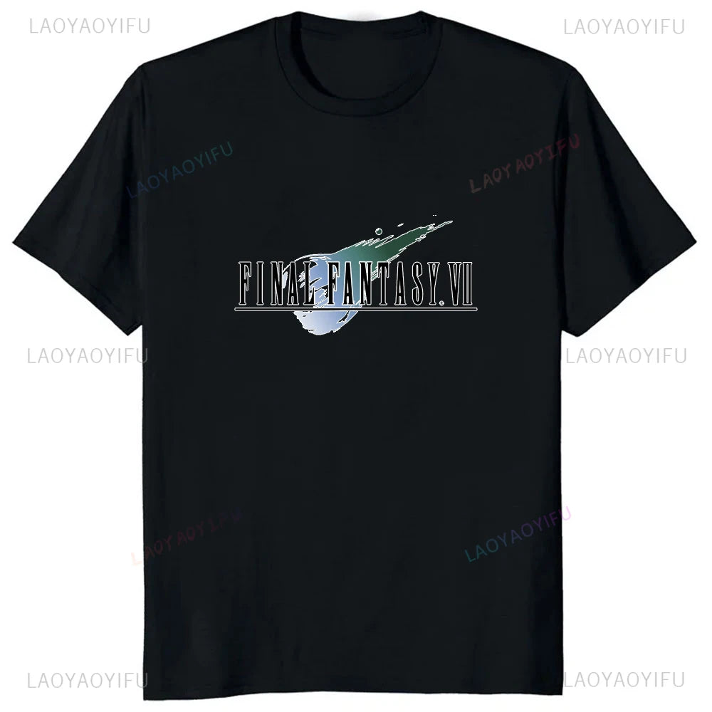 Japan Game Final Fantasy Creative Printed Cloud Strife Tshirt VII Remake Harajuku Anime Man T-shirt Causal Hipster Comfort Tees