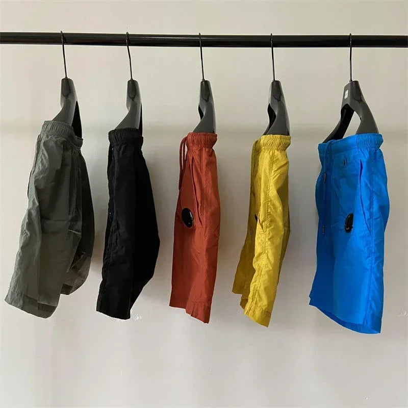 Top quality luxury knee-length  summer youth leisure sports nylon shorts loose men's beach 5-point pants