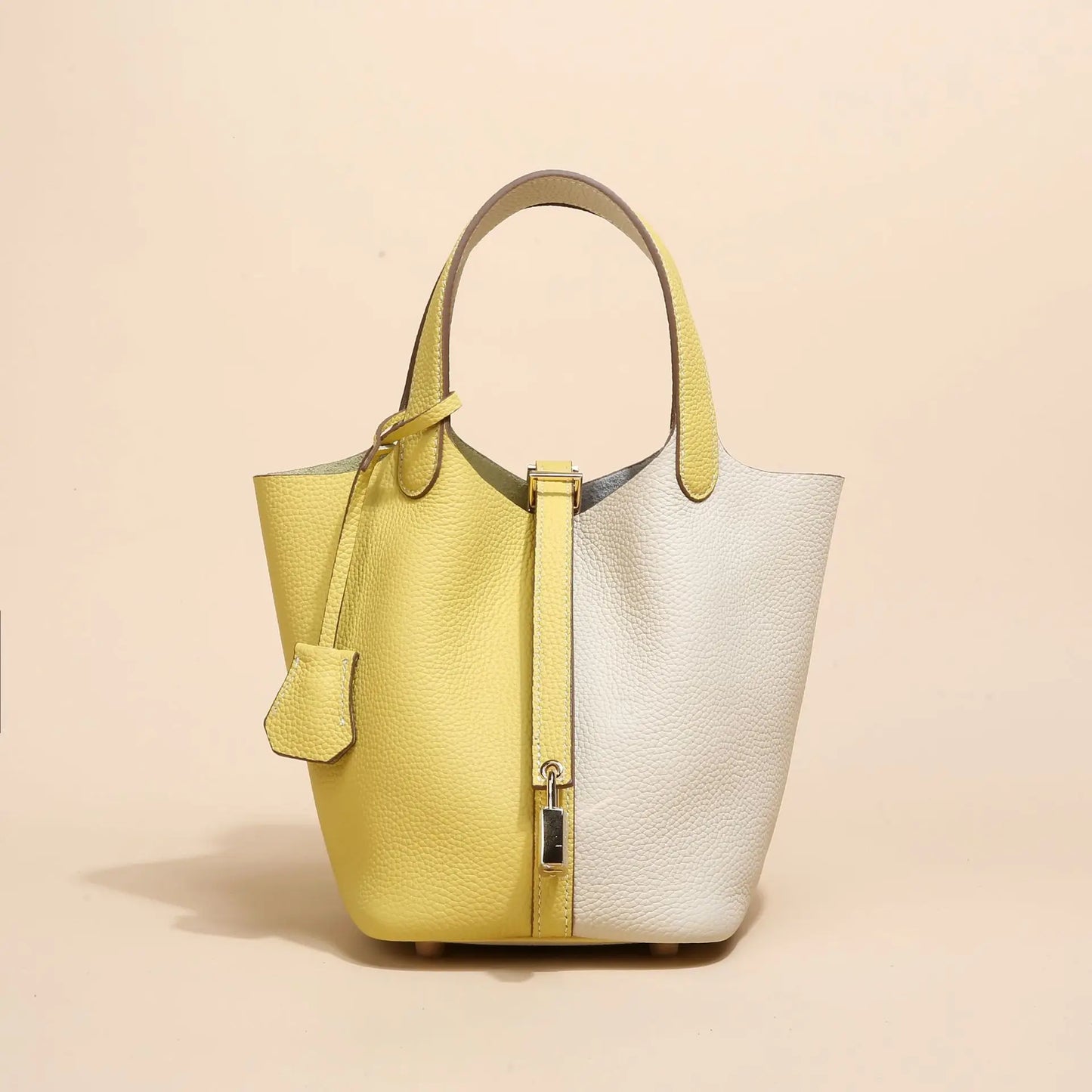 Fashion Classic Womens Bucket Bags Leather Lady Hand Bags High Quality Genuine Leather Luxury Ladies Top Handle Handbags
