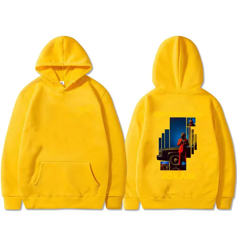 Rapper Jok'air Jok'travolta Graphic Hoodie Men Women Hip Hop Pop Music Pullover Hoodies Male Casual Cotton Vintage Sweatshirt