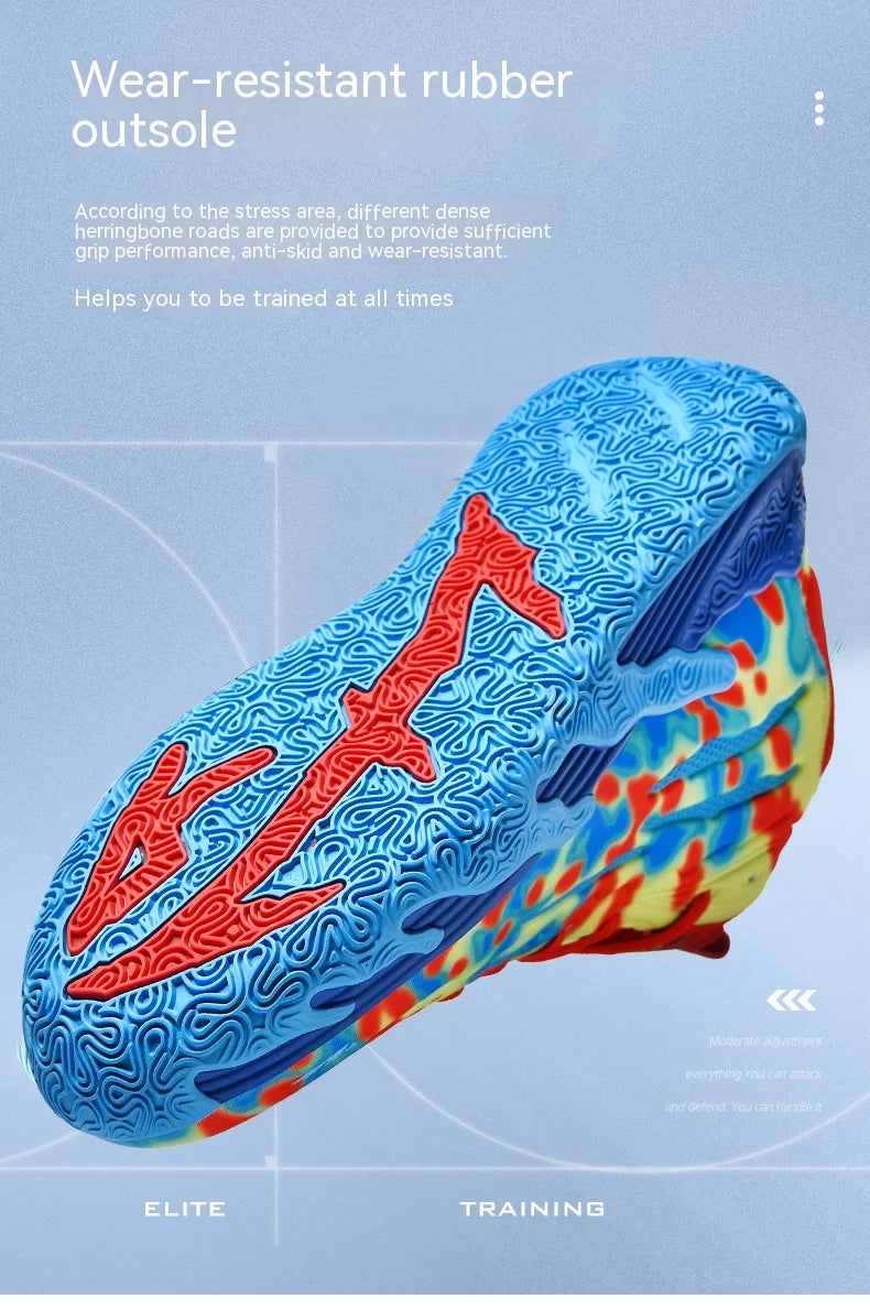 Three Ball Three Generation Lamelo Ball MB.01 Basketball Shoes Men's Actual Combat Cushioned Low-Top Sneakers Cushioned Rebound