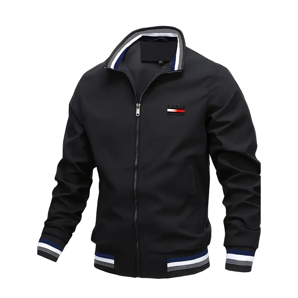 Spring Autumn Men's Jackets Oversized Stand Collar Zipper Outdoor Coat Tops Baseball Bomber Varsity Jackets Man Designer Clothes