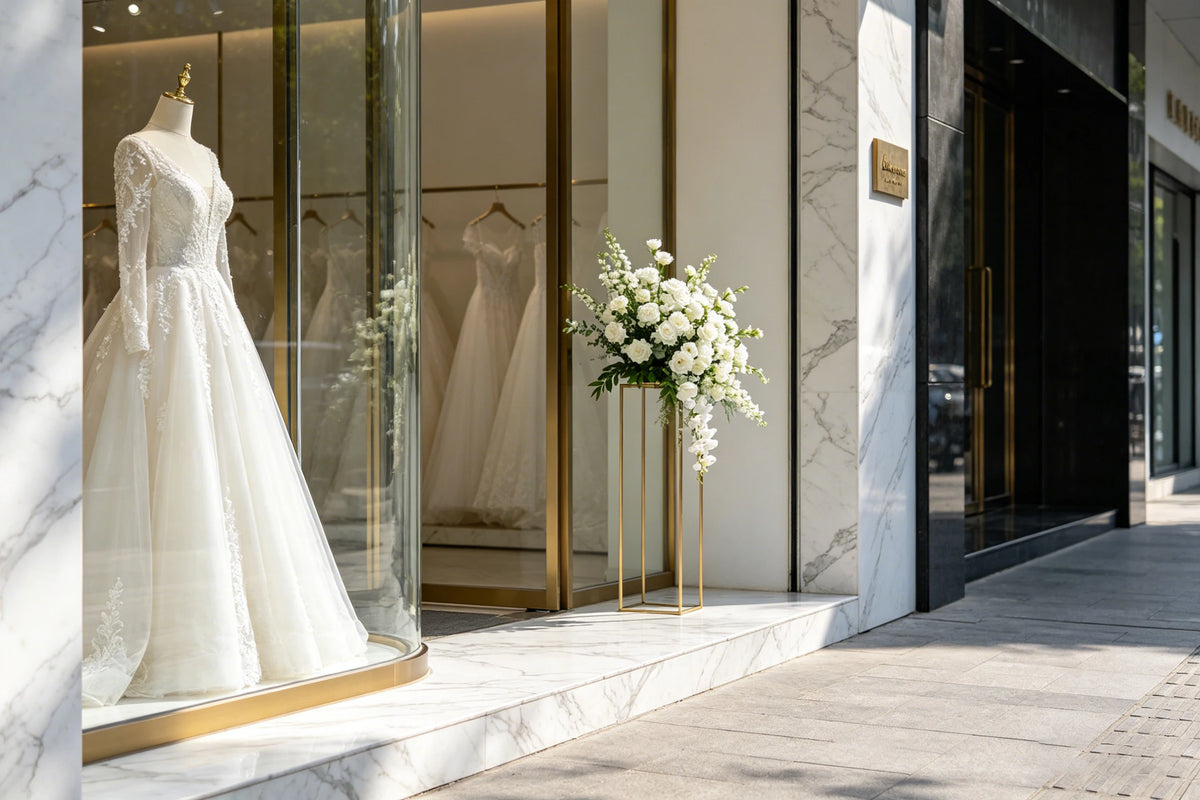 Luxury Illusion High Neck Long Sleeve A Line Wedding Dress Lace Beaded Sequins Bridal Gown vestidos de novia 웨딩드레스 Customized