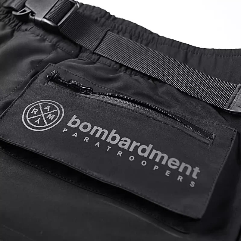 Multi-pocket Tactical Function Cargo Shorts Summer Mens Clothing Y2K High Street Punk Style Techwear Quick-dry Pants pantalone