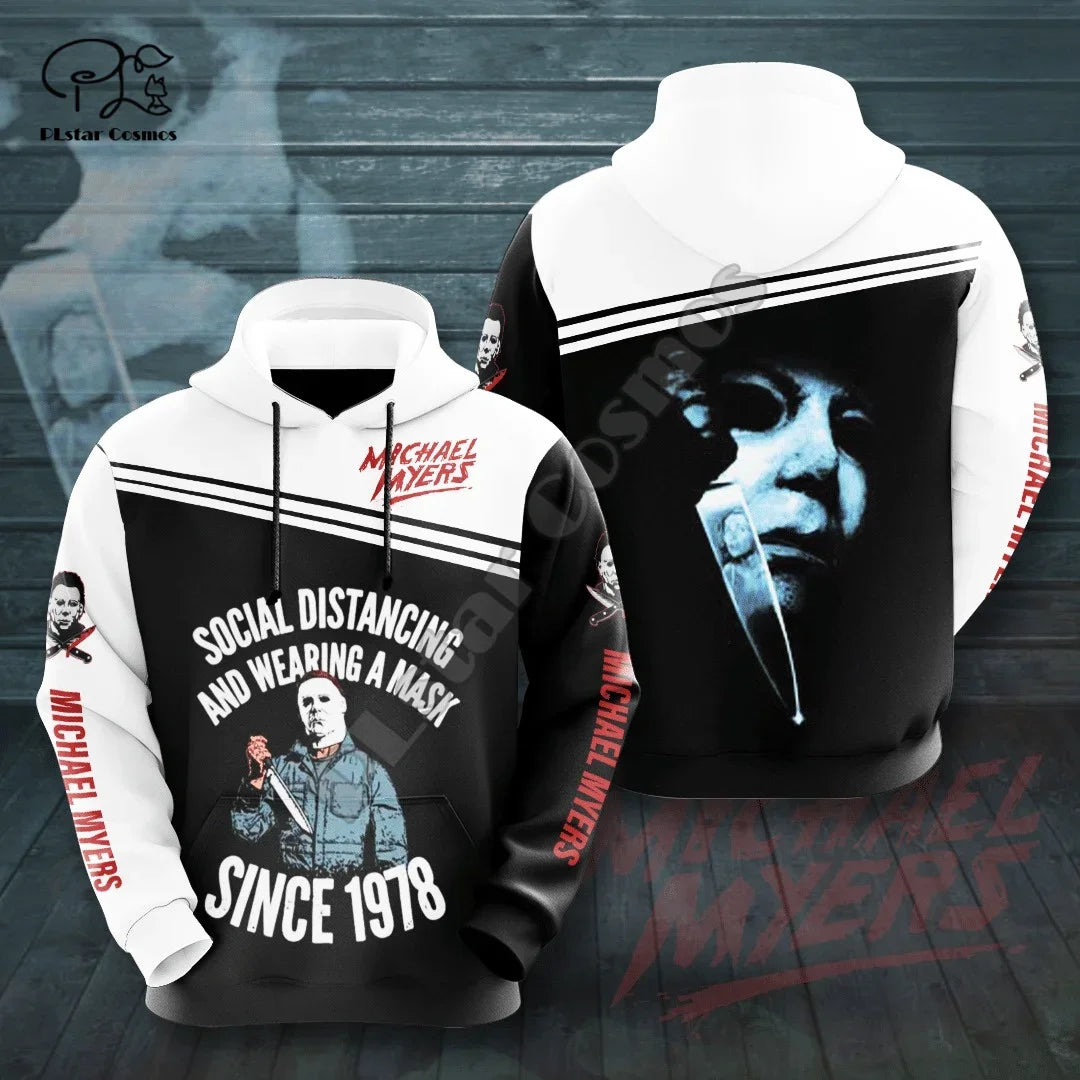 Halloween Pumpkin Michael Myers Cat Horror Terror Movie Men/Women 3DPrint Pullover Harajuku Streetwear Casual Funny Hoodies