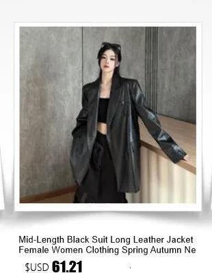 Cardigan Jacket For Women Red Metal Button Palace-Style American High-Street Denim Black Jean New Short Korean Chic Coats Black