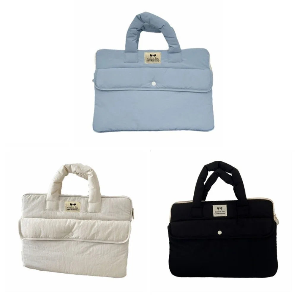 Fashion 15.6inch Portable Laptop Bags Bow with Handle Laptop Case Lightweight Cute Notebook Sleeve Women's Bag
