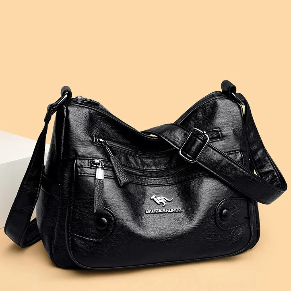 Luxury Messenger Bag Women Bags Designer Top Quality Soft Pu Leather Shoulder Crossbody Bags for Women Ladies Purses Handbags