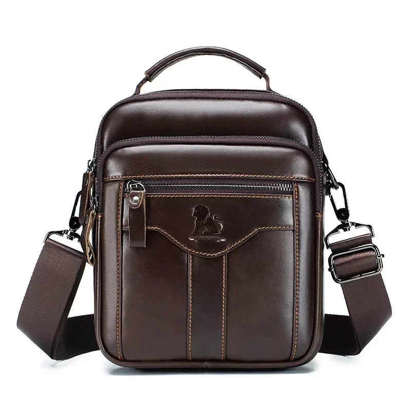 New Handbag Men's Bag Genuine Leather Shoulder Bag Husband luxury design messenger bag crossbody bags for men