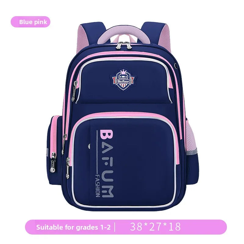 2025 New Design Large Capacity Ergonomic Teen School Backpack Waterproof Lightweight Spine Protection for Grades 1-3-6 Students