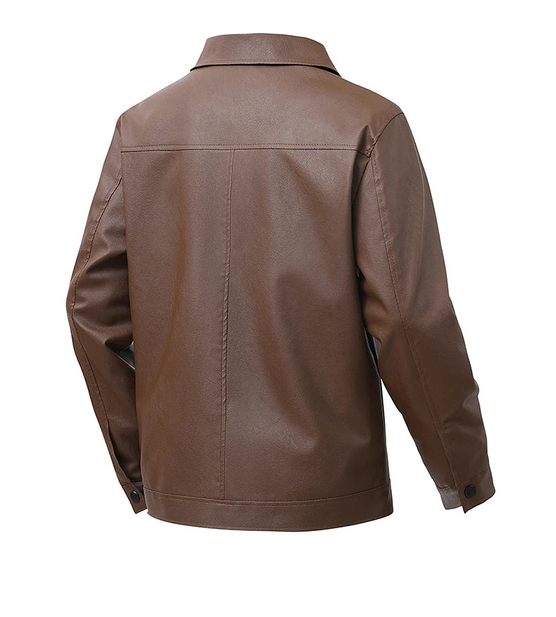 Loose Fit Leather Jacket: Comfortable, Versatile, and Flattering on Every Body Type Windproof and Waterproof Men's Jacket