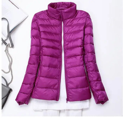 90% Ultralight Duck Down Jacket Women's Winter Hooded Short Slim Fit Down Jacket 2024 Fall/Winter Women's Down Jacket