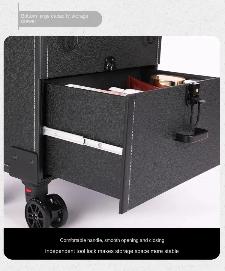 Embroidery Toolbox Beauty Nail Eyelashes Make-up Case Storage Mute Spinner Wheels Cosmetic Trolley Suitcase