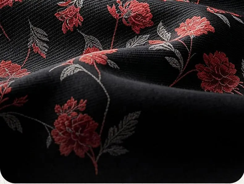 Womens Mom Floral Print Zip Up Jacket Lapel Collar Casual Loose Outerwear For Middle Aged Ladies