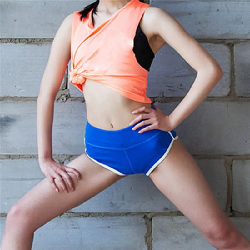 Sport Shorts Summer Women High Waist Elasticated Seamless Fitness Leggings Push Up Gym Training Gym Tights Pocket Shorts