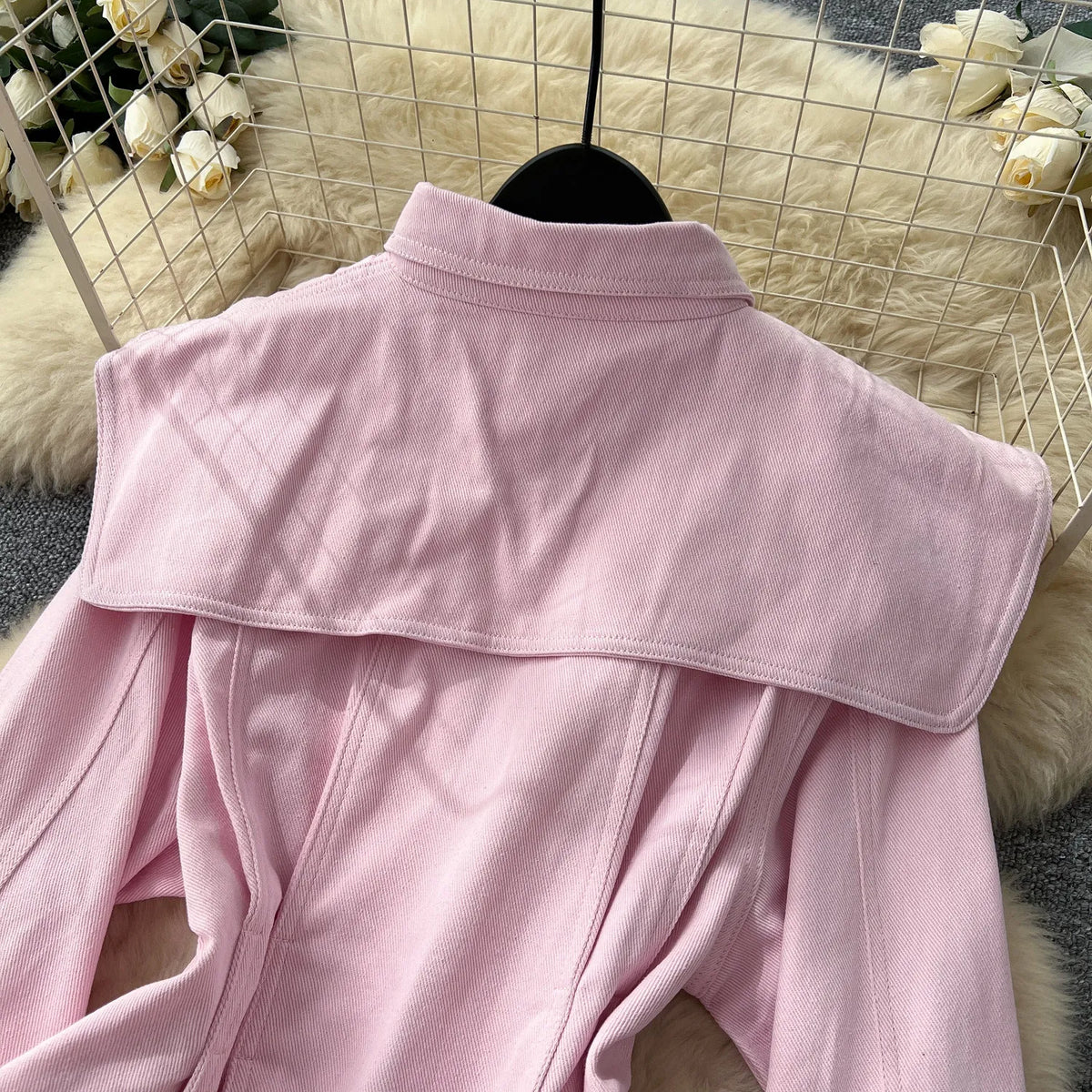 SINGREINY Fashion Senior Denim Jacket New French Classic Lapel Full Sleeves Slim Outwear Women Autumn Chic Elegant Workwear Coat