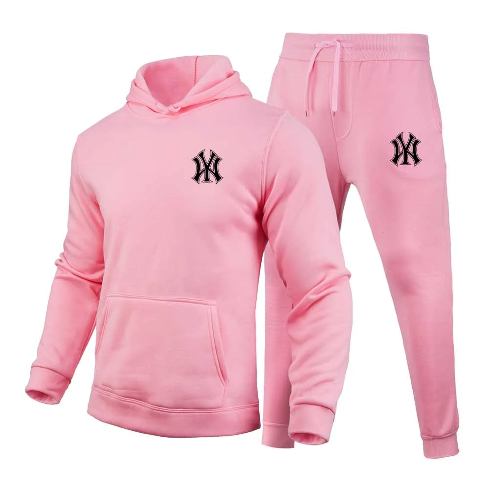 Sportswear, hoodies, drawstring pants, men's sports hoodies, running sportswear for autumn and winter
