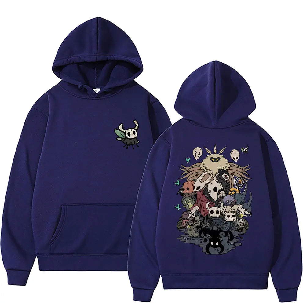 Game Hollow Knight Graphic Hoodie Men Women Fashion Vintage Oversized Streetwear Unisex Premium Fleece Cotton Pullover Hoodies
